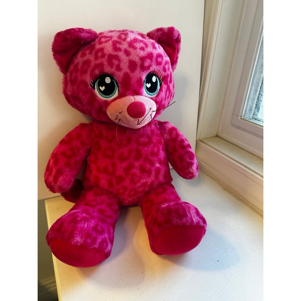 Build-A-Bear Pawfect Pink Leopard cat plush